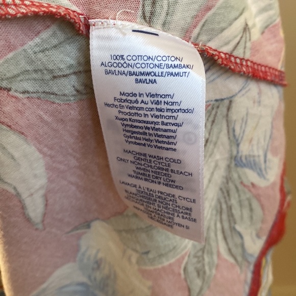 Chaps Denim Hawaiian Print Maxi Dress - Picture 12 of 13